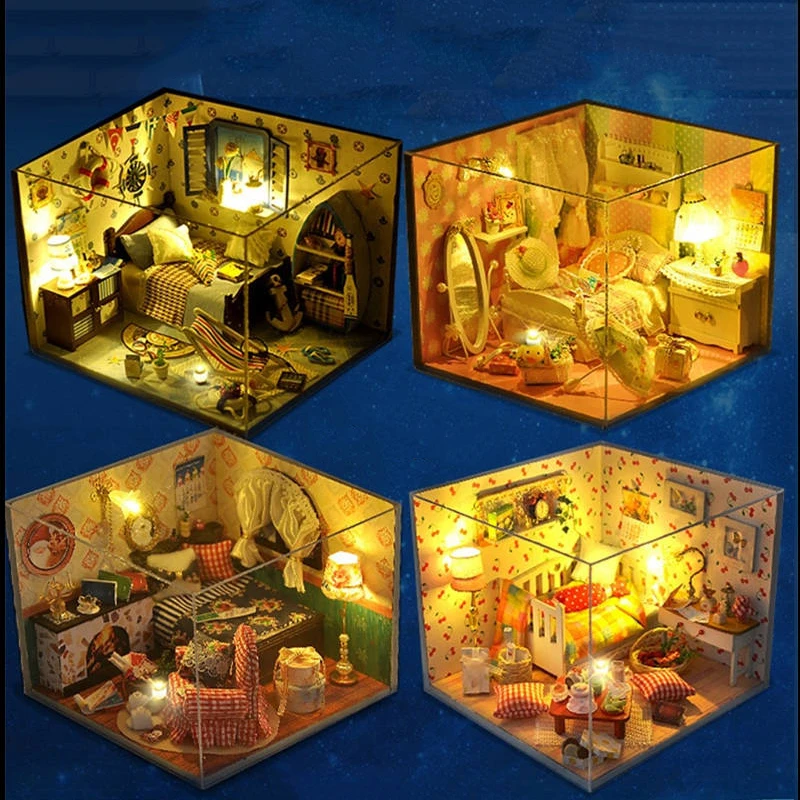 Детский Кукольный домик сделай сам для девочек сборные кукольные домики