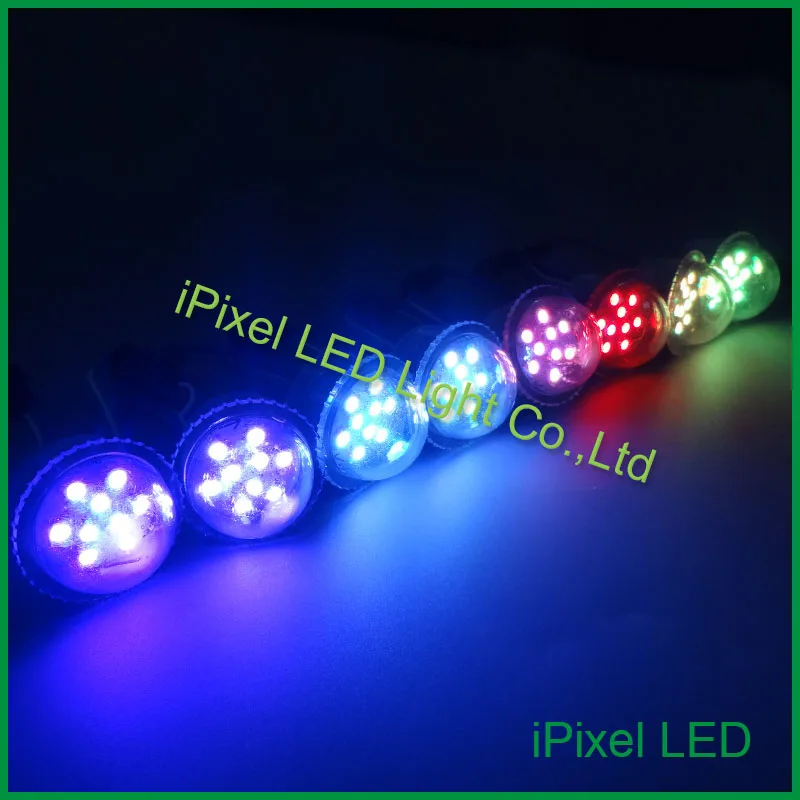 RGB светодиодные пиксели 9 шт. светодиодов dc12v SMD 5050 35/45 мм прозрачная крышка