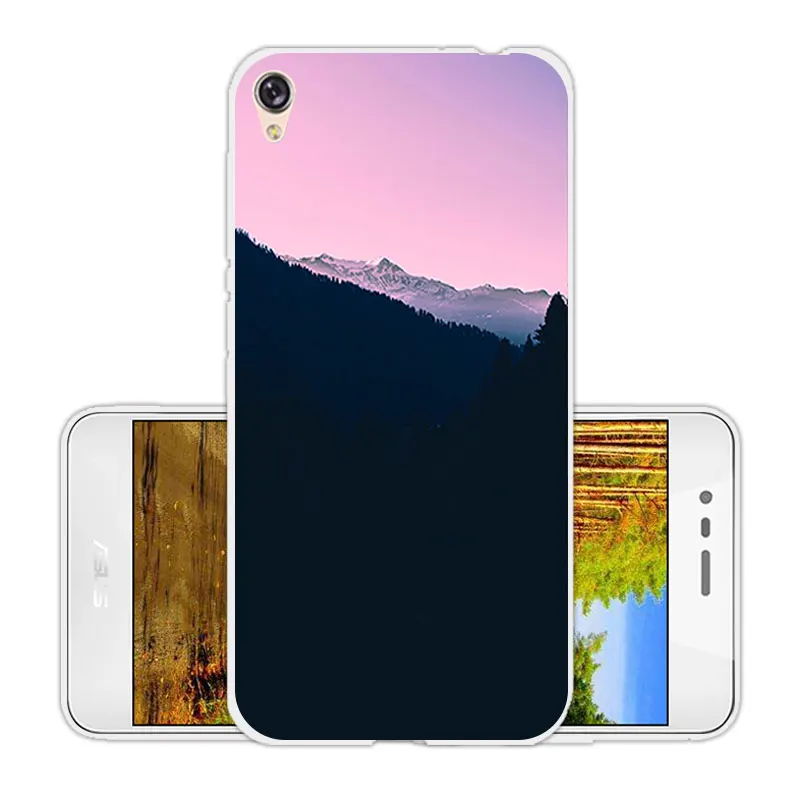 Роскошный мягкий силиконовый чехол для Asus Zenfone live ZB501KL Чехлы Для Live Scenic Eagle Чехол
