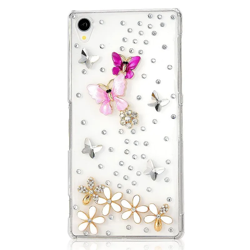Роскошный 3D чехол Byuoo с кристаллами для Sony L39H Z1 Z2 Z2a C3 Z3 E4 Compact M4 AQUA Z4 C4 L2|case for sony|case