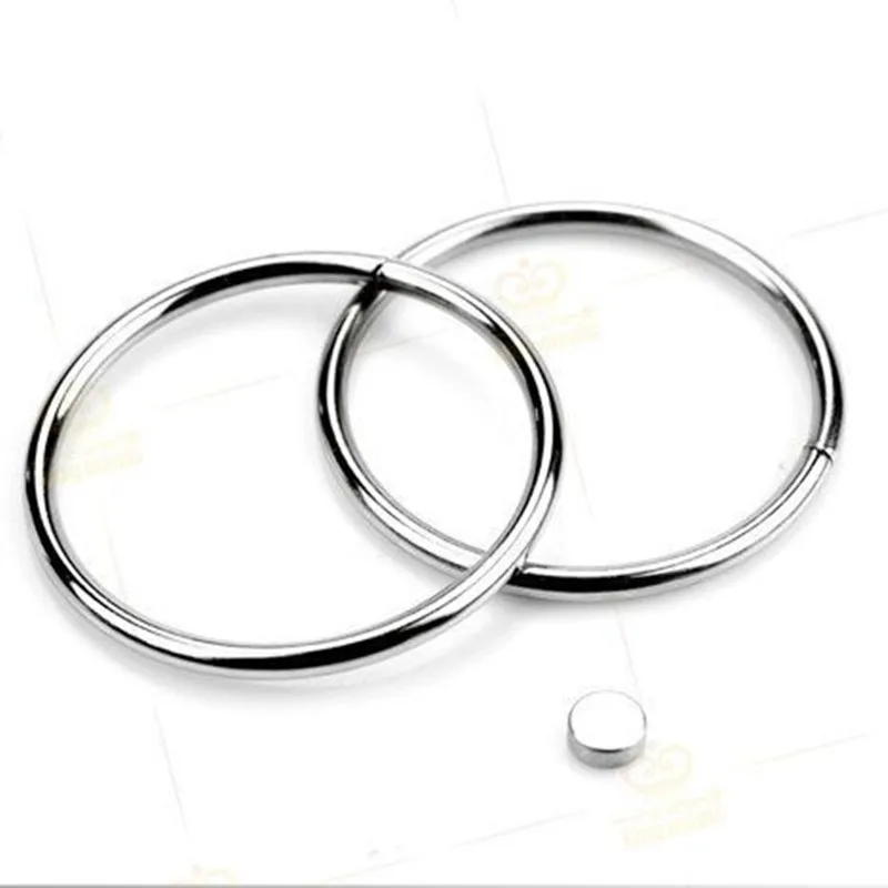 1 пара серебряные супердвойные кольца Детский Железный магнитный замок реквизит