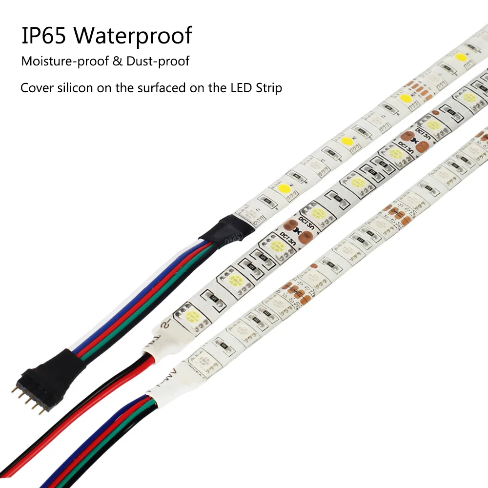 5 м Светодиодная лента 5050, 60 светодиодный s/M, DC 12 В Светодиодная лента 5050 RGB, RGBW, RGBWW Одноцветный шкаф СВЕТОДИОДНЫЙ свет Гибкая полоса