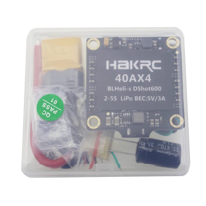HAKRC 40A Mini 4 в 1 ESC 2A Blheli_S встроенный BEC PDB 2 5S поддержка Dshot 150/300/600 Oneshot подвесной