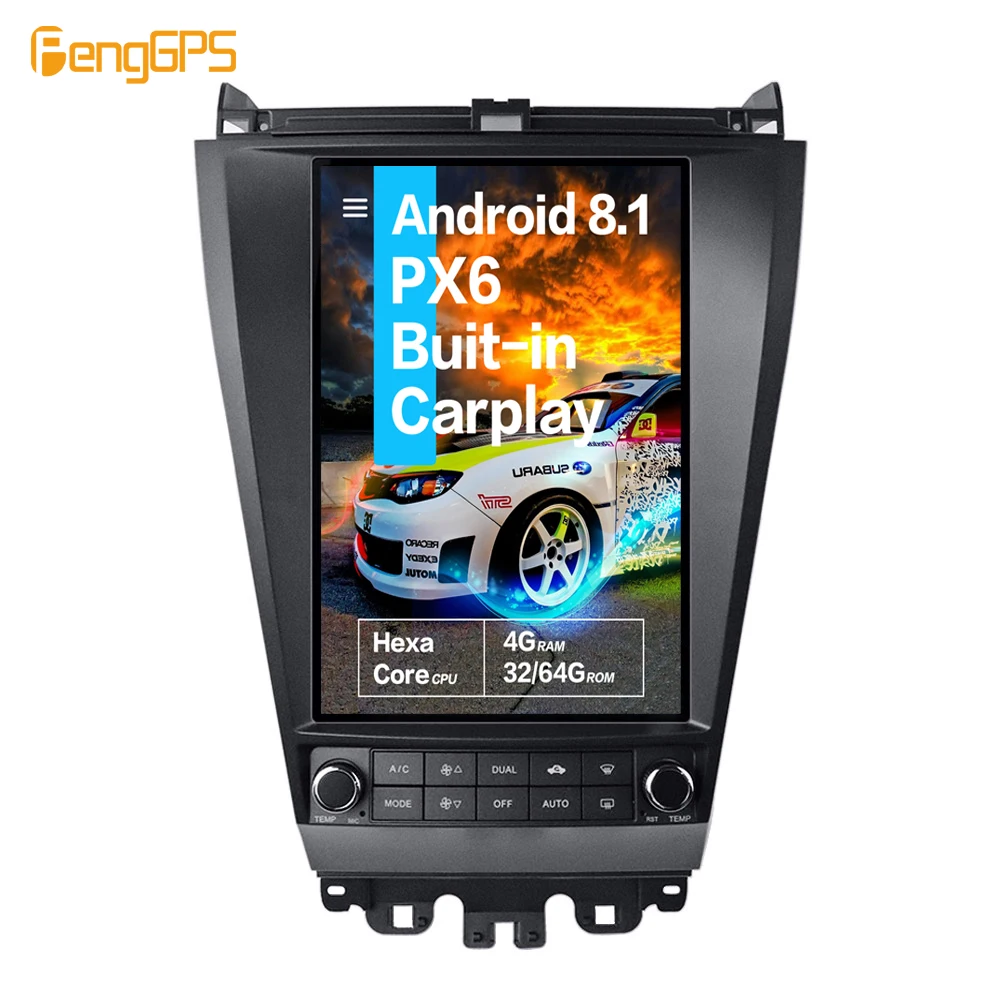 Для Honda Accord 7 2003 2007 Android радио Автомобильный мультимедийный плеер GPS навигация
