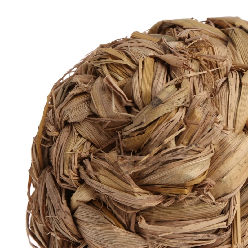 Игрушка для жевания домашних животных 10 см Плетеный соломенный шар с