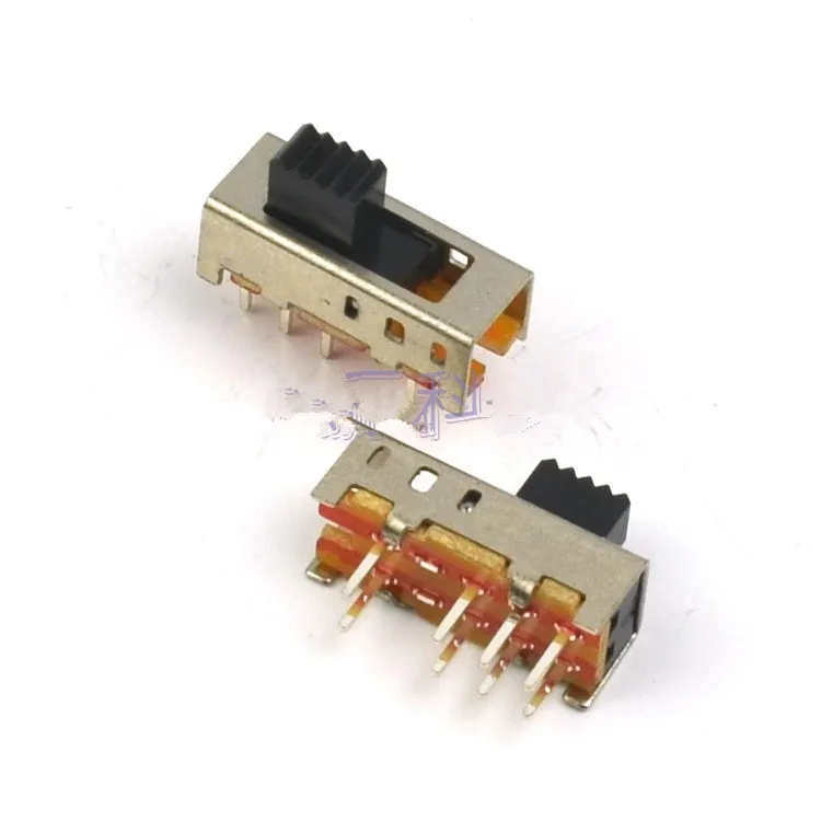 50 шт. 3 мм высокая ручка 8 Pin положения 2P3T DP3T вертикальный скользящий переключатель