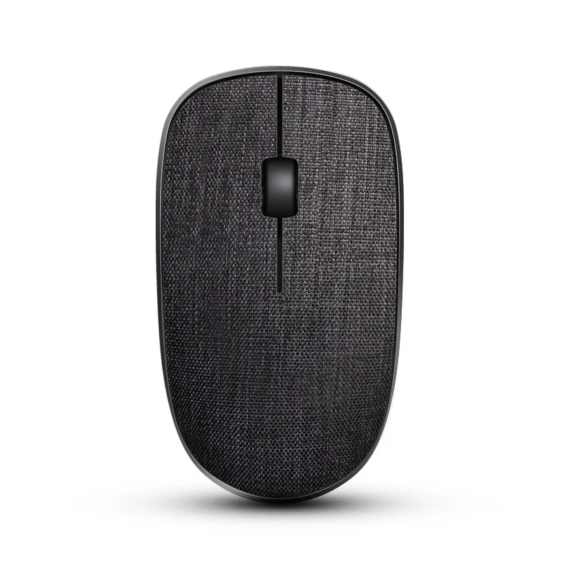 Black Rapoo оригинальная тканевая оптическая беспроводная мышь USB игровая мышь с мягкой тканевой крышкой Супер тонкая портативная для ноутбука компьютера - Цвет: Black