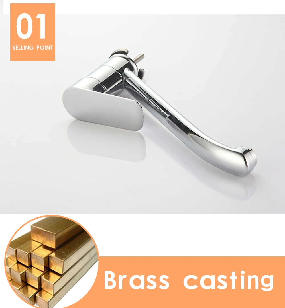 Kitchen Faucet Sink water Faucet Brass Mixer crane 360 Degree Rotating Deck Mounted Cold and Hot Kitchen Mixer Taps