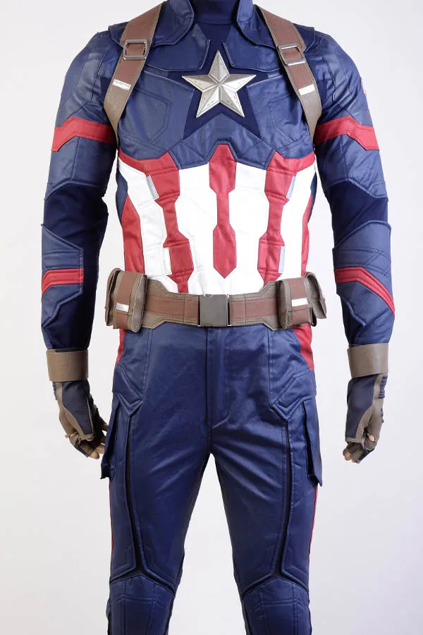Мстители Капитан Америка 3 костюм Civil War Steve Rogers Косплей Костюм для взрослых мужчин новинка