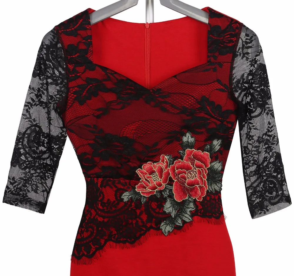 Вышивка Кружево платье с цветочным рисунком 2017 желтый и зеленый цвета розы