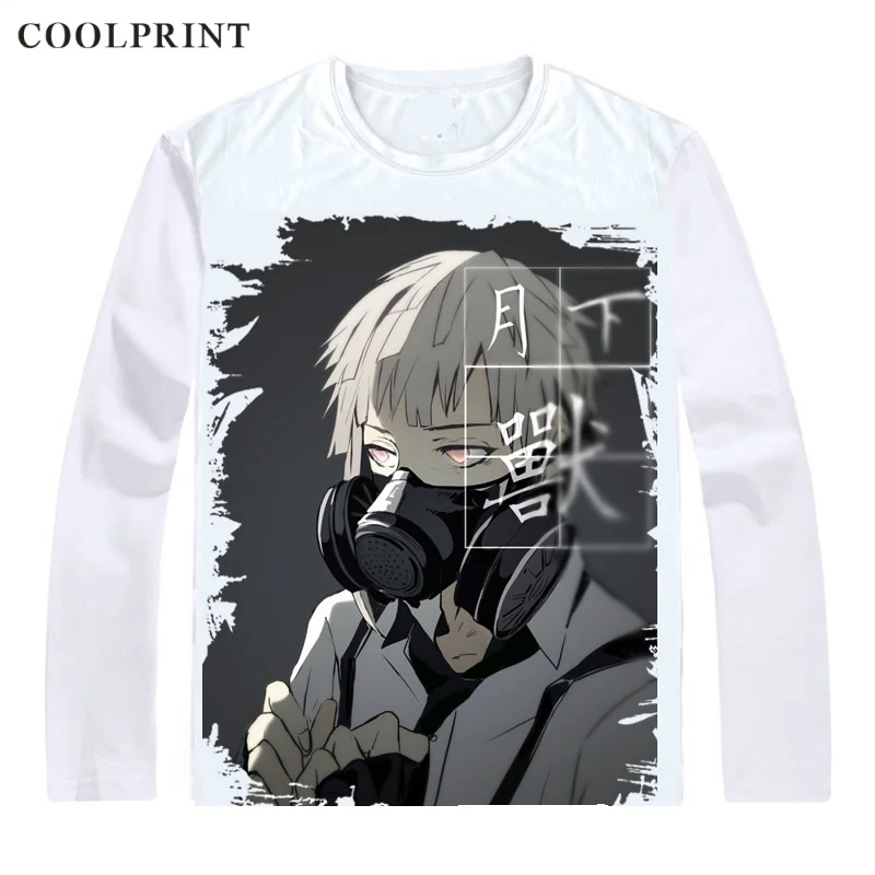 Style 9 Дазай Осаму кости перевязанная шея футболка Bungou бродячие собаки литературная мужская футболка Повседневная Винтажная Футболка с принтом длинный рукав рубашки - Цвет: Style 9