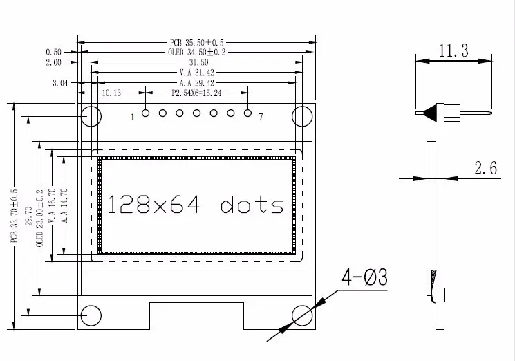 10 шт. 1,3 дюйма O светодиодный модуль белый/синий SPI/IIC IEC связь цвета 128X64 1,3 дюйма O светодиодный ЖК-дисплей светодиодный модуль 1," O светодиодный модуль