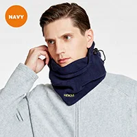 Navy Blue Hewolf походные шарфы шапка Шея Сумка-термос защита от ветра маска для лица Теплый ветрозащитный зимний замшевый шарф лыжный Кемпинг Шея шапка - Цвет: Navy Blue