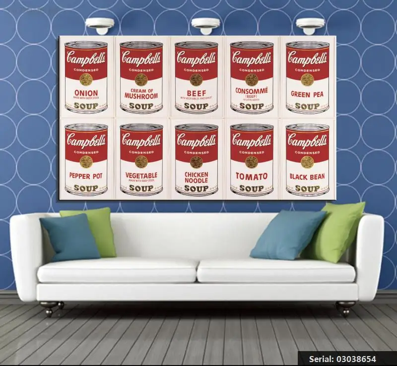 Yu Dong jin Andy Warhol натюрморт абстрактная живопись маслом Рисование Искусство спрей