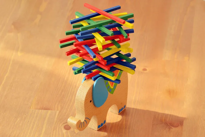 Детские развивающие игрушки слон/верблюд балансирующие блоки деревянные