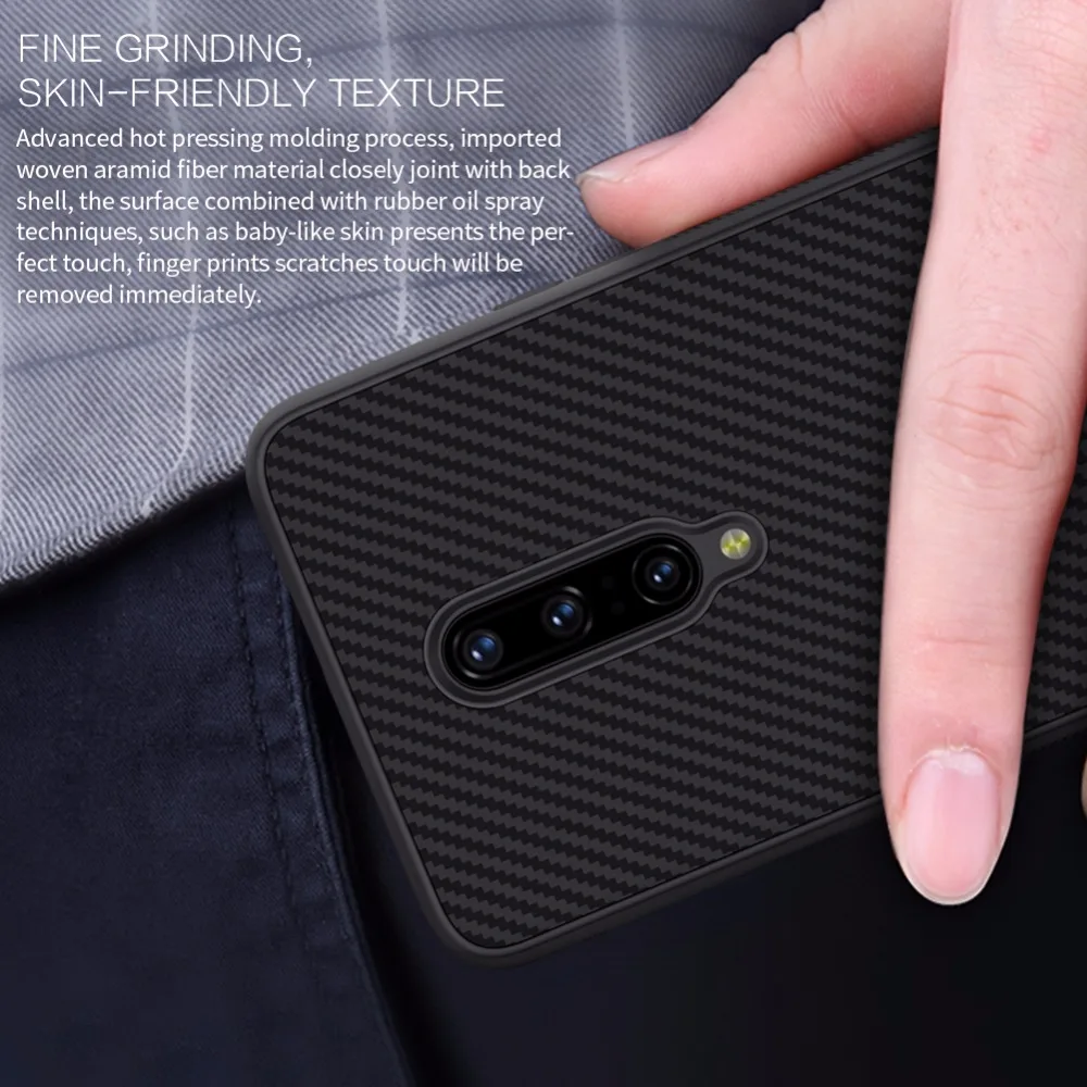 Чехол Nillkin из синтетического волокна для Oneplus 7 PRO, чехол из углеродного волокна PP, чехол-накладка для One plus 7pro