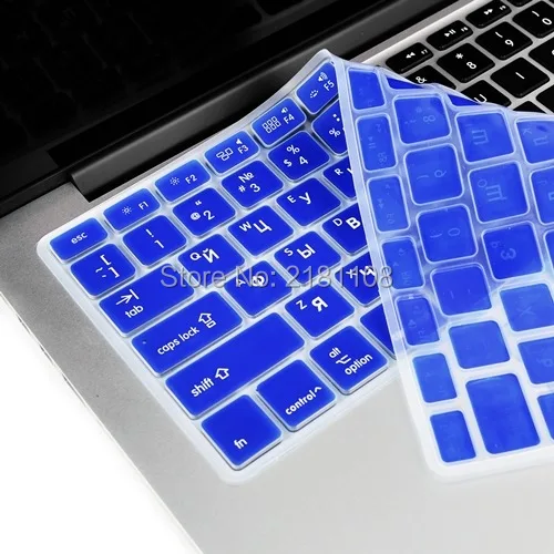 Русская/английская Силиконовая клавиатура для Macbook Pro 1" 15" 1" американская версия