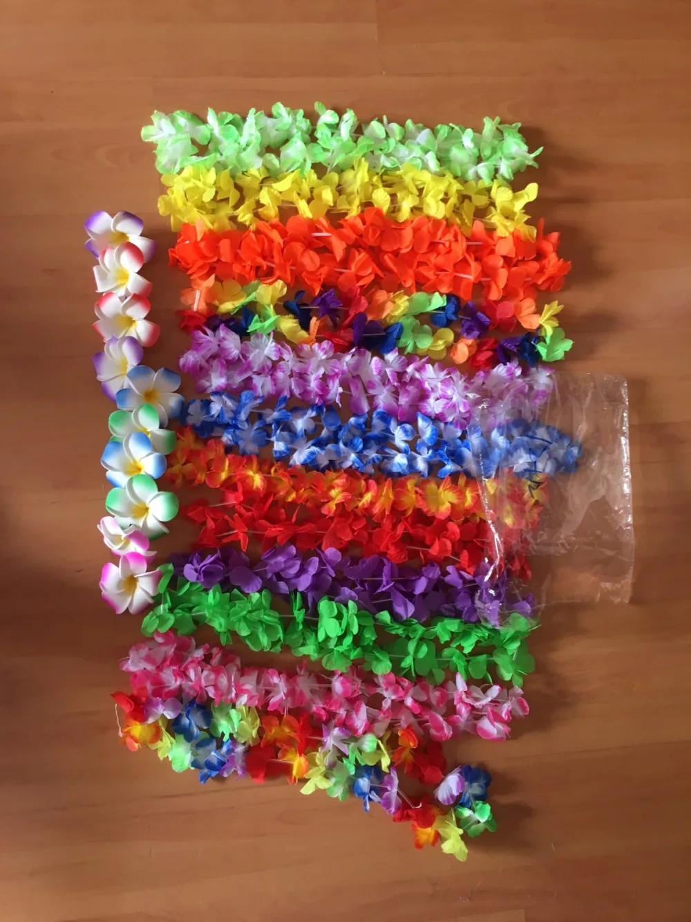 Рождественские гирлянды Leis, венок из искусственных цветов, заколки для волос, ожерелье, Гавайский пляж, забавные вечерние принадлежности, сделай сам, подарок, украшение для сцены