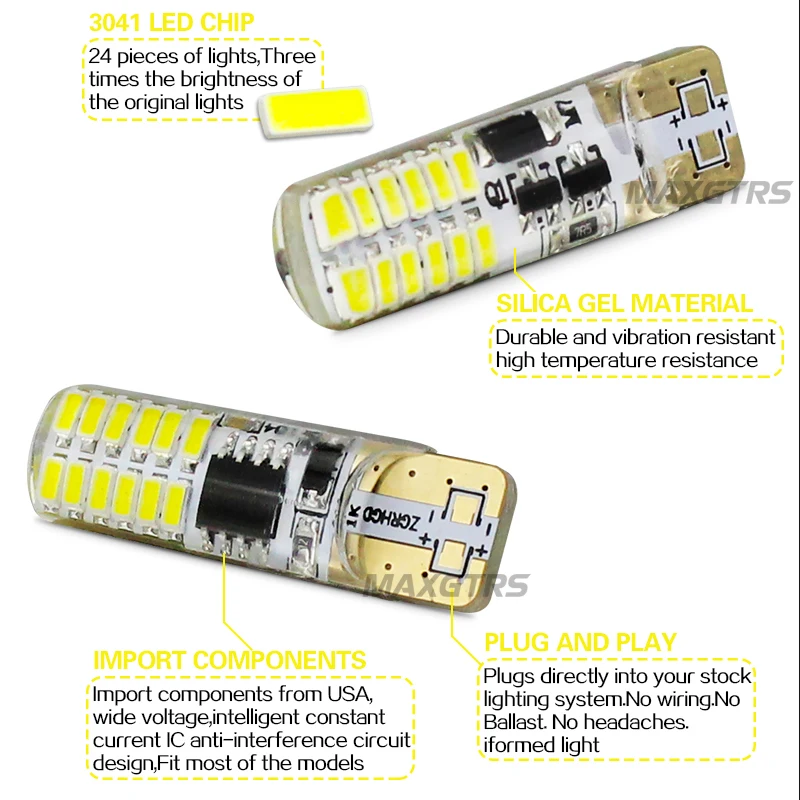 2х T10 стробоскоп мигающий 194 W5W 22 Led 3014SMD T10 Led стойкий блеск+ автоматический стробоскоп вспышка два режима работы автомобильный Светильник лампы