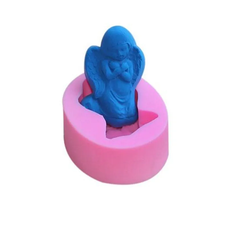 Силиконовая форма в виде ангела форме головы для торта печенья мороженого конфет