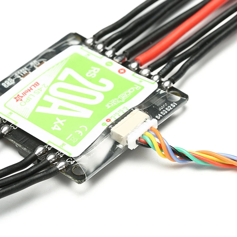 Racerstar RS20Ax4 20A 4 в 1 Blheli_S Opto ESC 2 4S поддержка Oneshot42 Multishot для FPV Racer|20a esc blheli|20a escesc 20a |