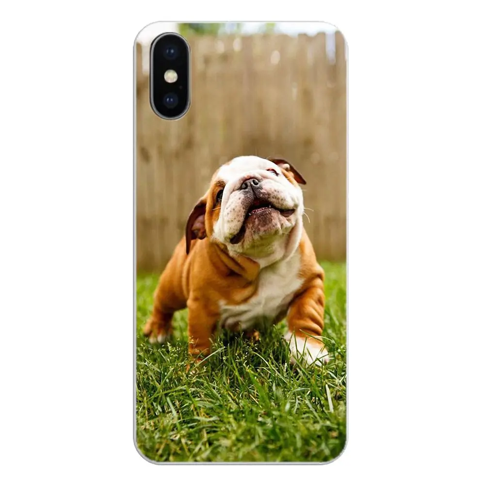 Полинезийский Английский бульдог цветной чехол из ТПУ для Samsung Galaxy A5 A6 A7 A8 A9 J4 J5 J7 J8