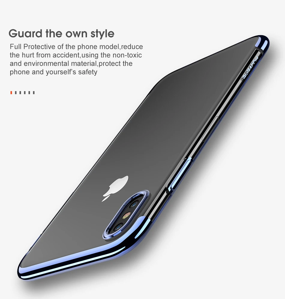FLOVEME ультра тонкий чехол для телефона для iPhone 6 6 S 7 8 Plus X прозрачный мягкий силиконовый чехол для мобильного телефона для iPhone 8 7 6 6 S Plus X