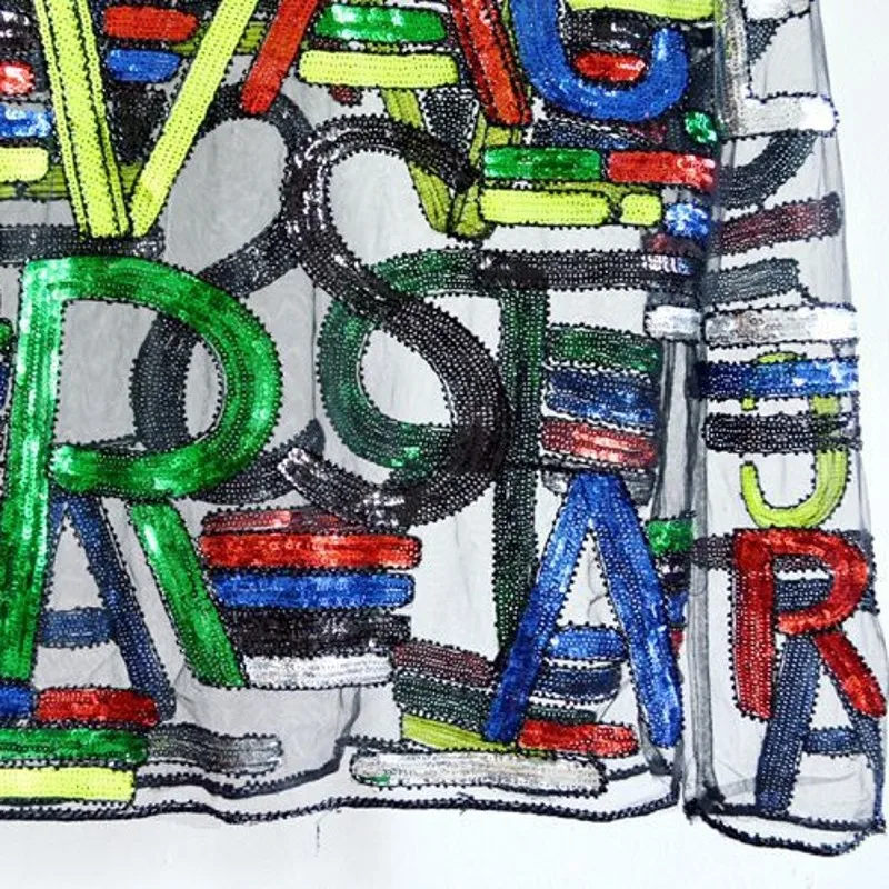 Модная уличная одежда с длинным рукавом кружевные футболки для женщин буквенным