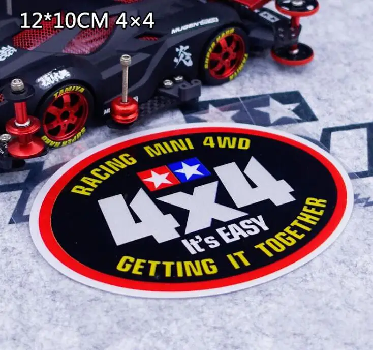 2 шт. автомобильные водонепроницаемые наклейки Tamiya Mini 4WD|Детали и аксессуары| |