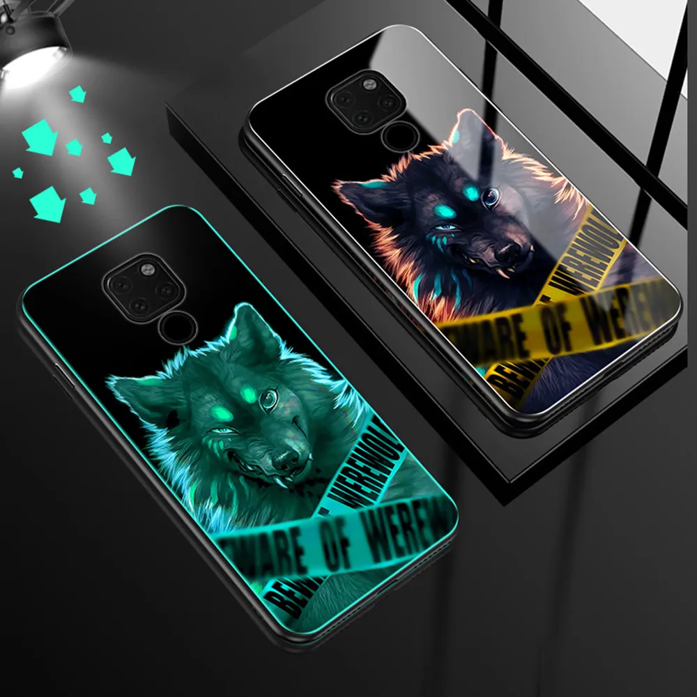 Luminous Phone Cases For Huawei Honor 7A 7C P10 P20 Pro Space Night Shine Glass Case Nova3e 3i Nova 2s Mate 20 10 |