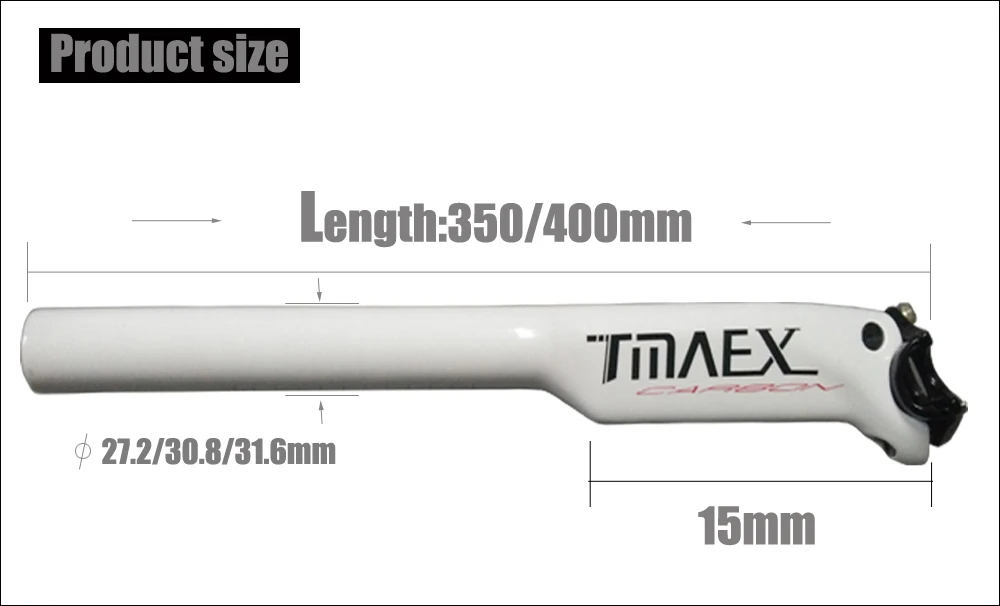 TMAEX-белый комплект рулей для велосипеда углеродный Руль+ карбоновый Подседельный штырь 20 градусов+ углеродный стержень 10 градусов Запчасти для шоссейного велосипеда