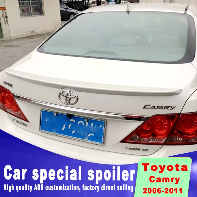 Для toyota Camry 2006 2007 2008 2009 2010 2011 Высокое качество и твердость ABS спойлер из материала грунтовкой или DIY цветной краской camry