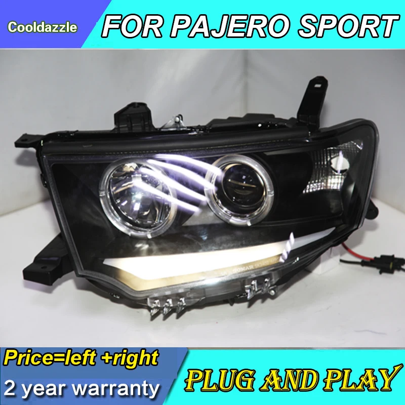 Для Mitsubishi Pajero Sport Montero Sport Nativa Pajero Dakar CCFL ангельские глазки головная лампа 2009 2010 2011 2012 2013 год