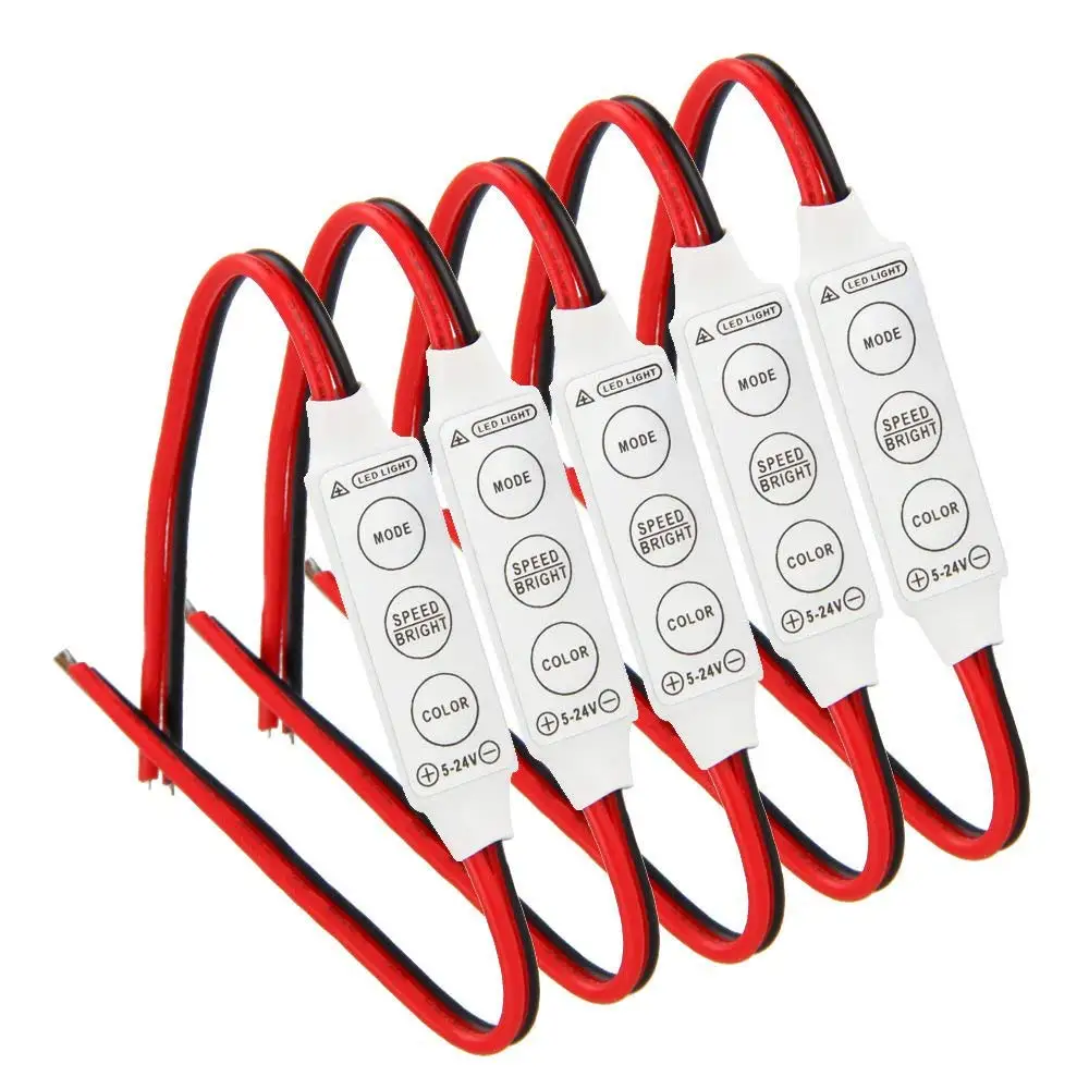 Новинка 5X12V проводной Управление модуль с стробоскопическим источником сигнала