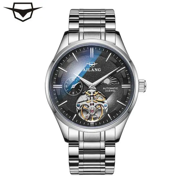 Автоматические часы AILANG механические часы для мужчин Tourbillon водонепроницаемые Роскошные брендовые Топ дропшиппинг Дата мужские часы - Цвет: 1