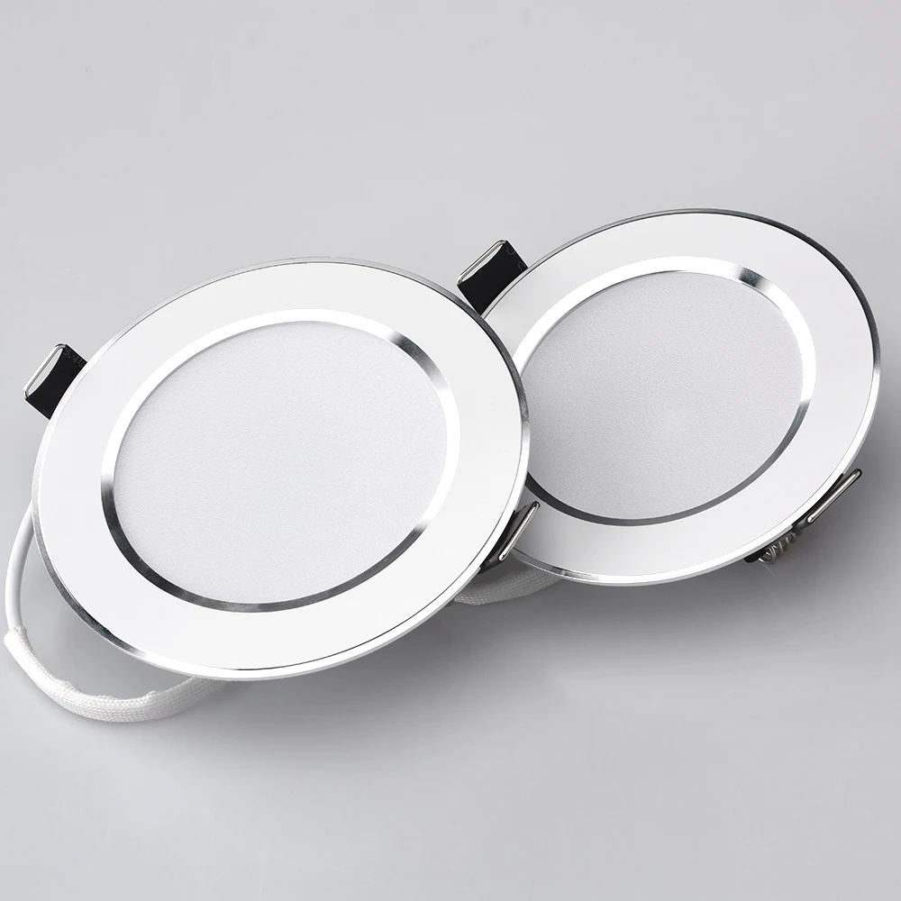 Ультра яркий круглый светодиодный светильник с трехцветной регулировкой