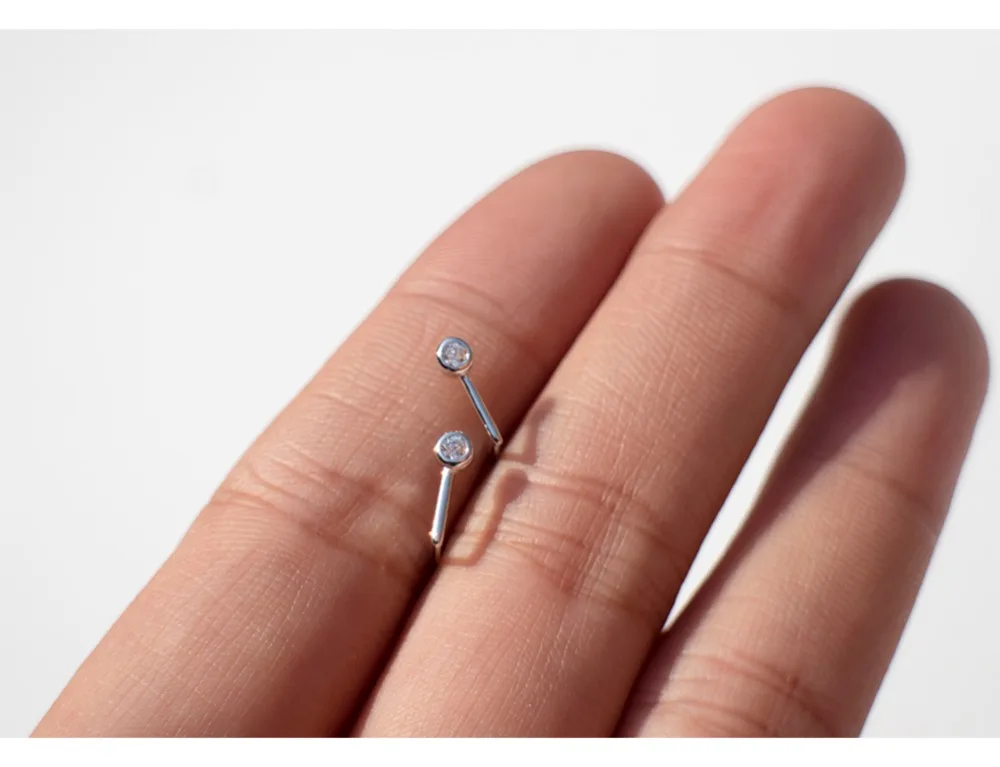 Новые серьги из стерлингового серебра 925 пробы простые вертикальные