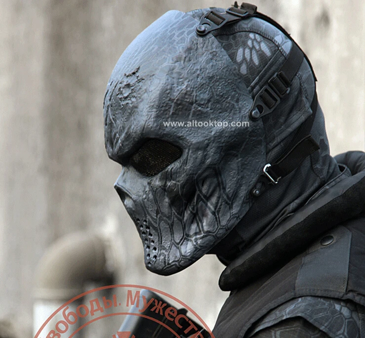 Бесплатная доставка камуфляж тактический маска военные маневры Пейнтбол Маска