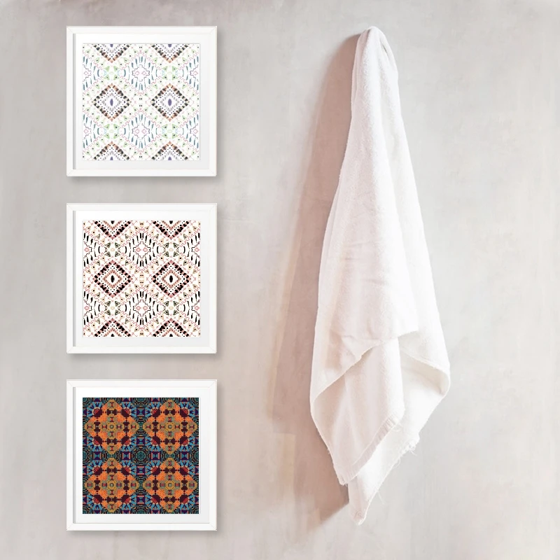 Мандалы холст художественная живопись Азиатский этнический дизайн краситель