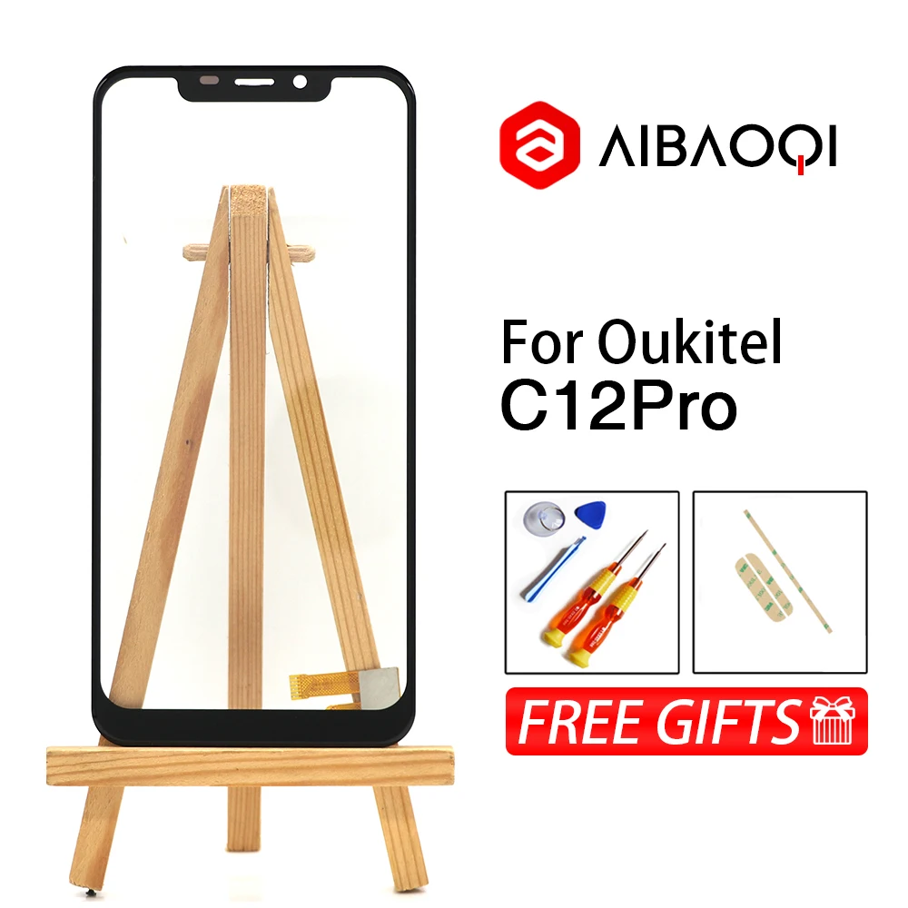 AiBaoQi новый оригинальный передний сенсорный экран дигитайзер стекло запасные