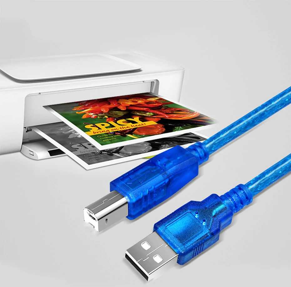 USB 2,0 Удлинительный кабель для печати тип А-В папа-папа Удлиненный кабель для принтера 1,5 м 3 м 5 м 10 м Синхронизация данных сканер для принтера HDD