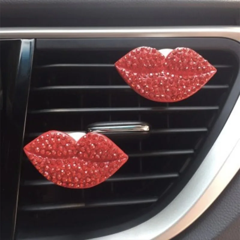 Car-styling Bling sexy lips car air outlet fragrant perfume clip freshener diffuser gift flavoring in the for ford kia | Автомобили и