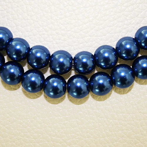 Новейший дизайн около 195 шт./лот 4 мм темно синий стеклянный жемчуг для