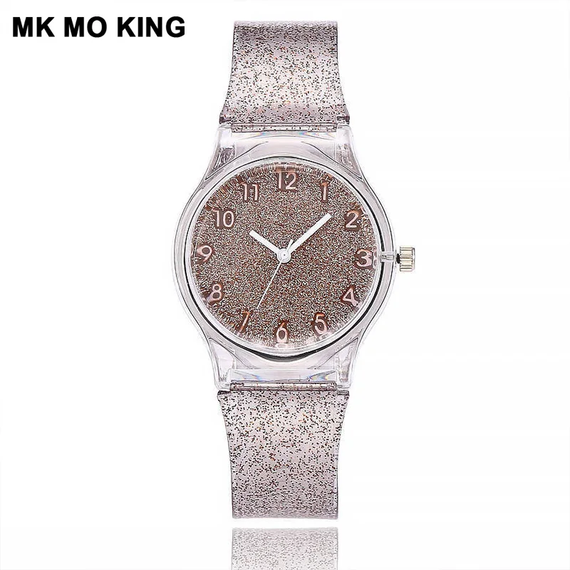Silicone Transparent Plastic 2019 Women Watches Lovely Unique Ladies Girls Dress Quartz Wrist Watch Relogio Feminino Regarder | Наручные