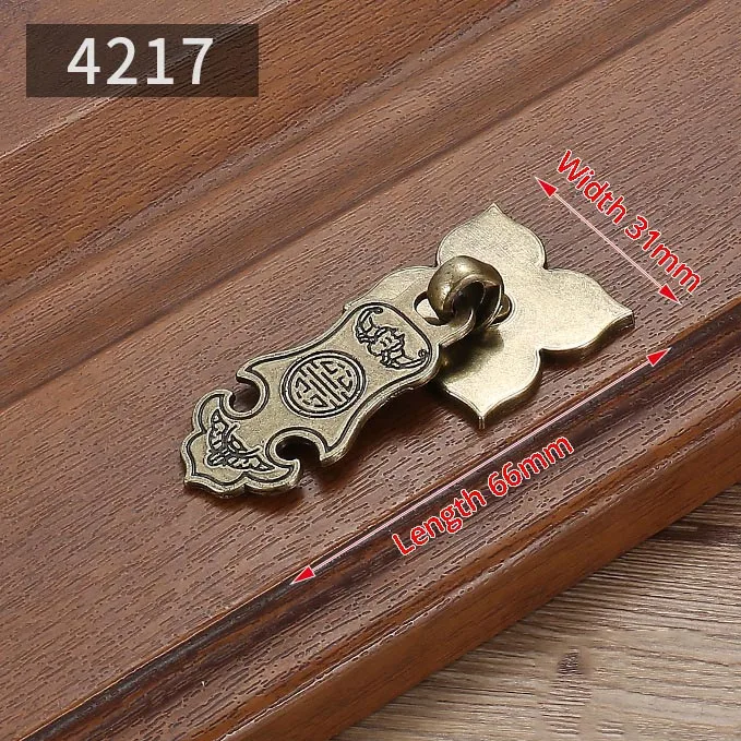 4217 KAK старинный Бронзовый Шкаф Ручки мебель в китайском стиле ручки ящика дверные ручки для гардероба мебельная фурнитура - Цвет: 4217