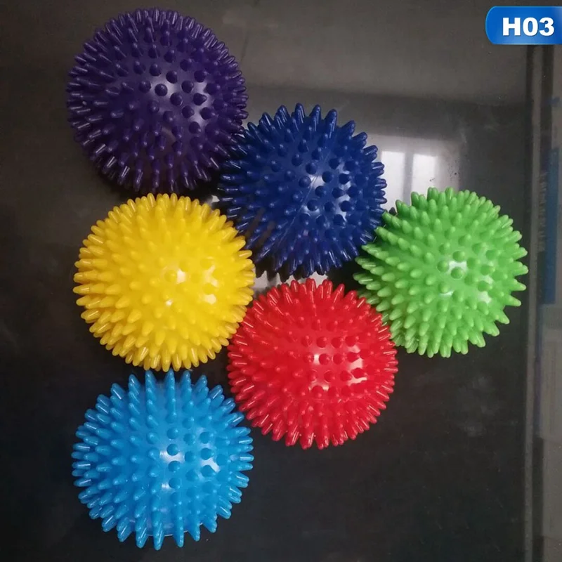 9cm random 1 шт ПВХ шарики для массажа рук триггер Точка Тренировки захват игрушечный мяч Портативная Игрушка Мяч мышцы Релакс для детей цвет случайный - Цвет: 9cm random