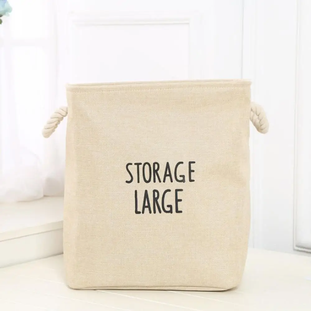 С буквенным принтом толстая двухслойная корзина для хранения складная коробка