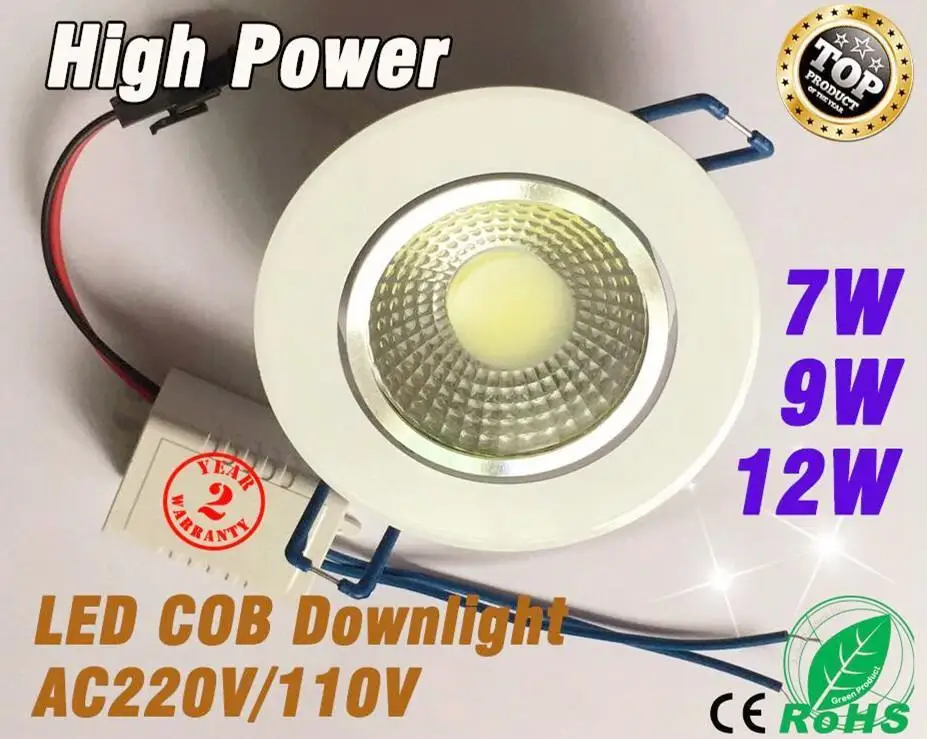 Новый светодиодный Подпушка свет 7 Вт 9 12 15 Spot LED Light 220 В Светодиодные пятно