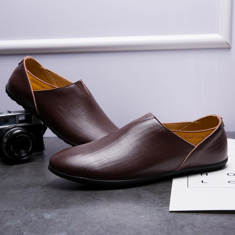 Новинка 2018 г. Весенние Для мужчин лоферы из дышащего материала Повседневная