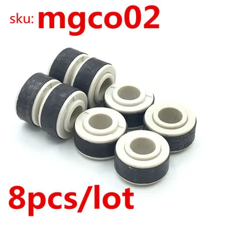 8 pcs white core 8 шт./набор, 8x18x10 мм, профессиональный светодиодный роликовый коньки, магнитный сердечник, белый и черный светодиодный, мягкий пластиковый ферритовый сердечник - Цвет: 8 pcs white core